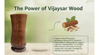 SugarCare Balance Wooden Water Glass (Natural Sugar Solution)