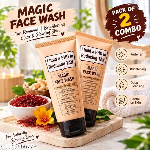 Magic Face wash With Saffron and Lactic Acid