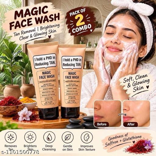 Magic Face wash With Saffron and Lactic Acid